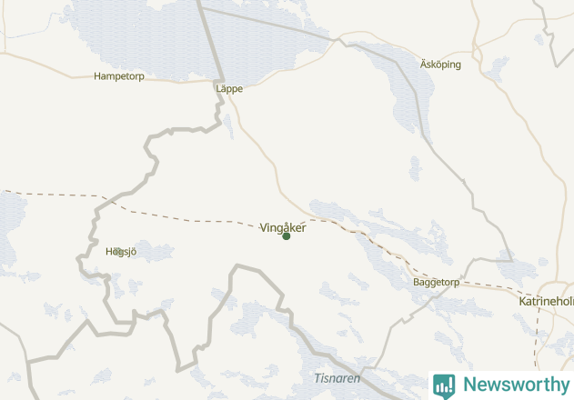 Karta över Vingåkers kommun