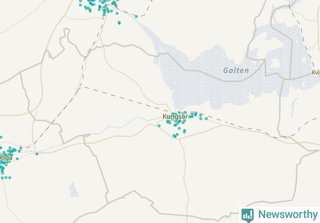 Karta över Kungsörs kommun