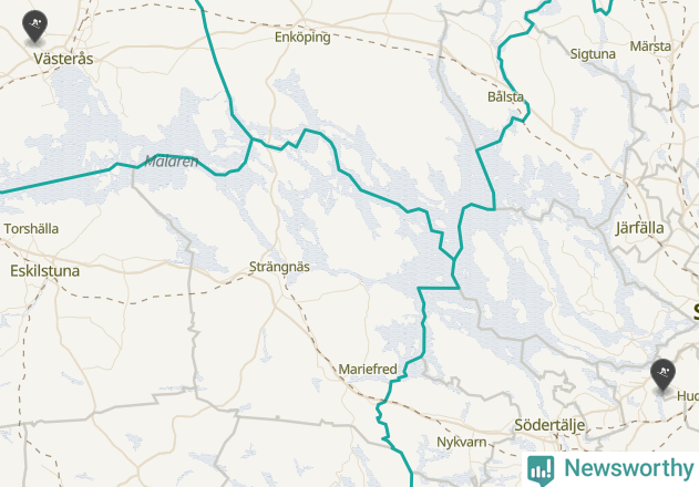 Karta över Salems kommun