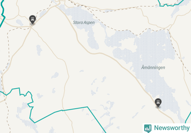 Karta över viltolyckor i Fagersta kommun