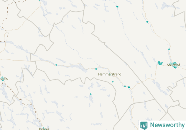 Karta över Ragunda kommun