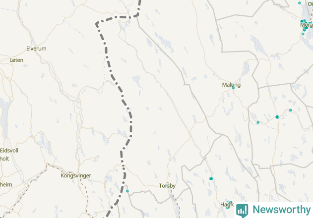 Karta över Torsby kommun