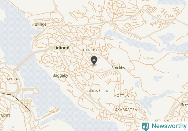 Karta över viltolyckor i Lidingö kommun