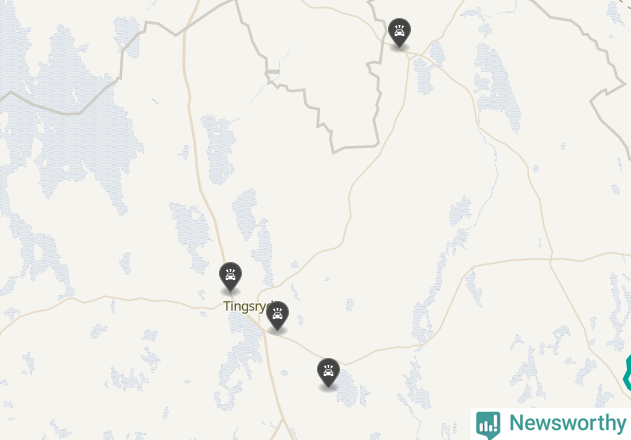 Karta över Tingsryds kommun
