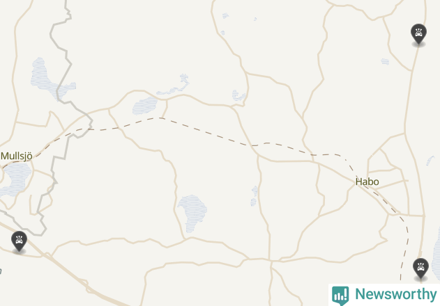Karta över Habo kommun