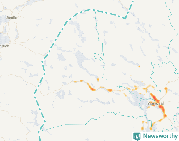 Karta över Åre kommun