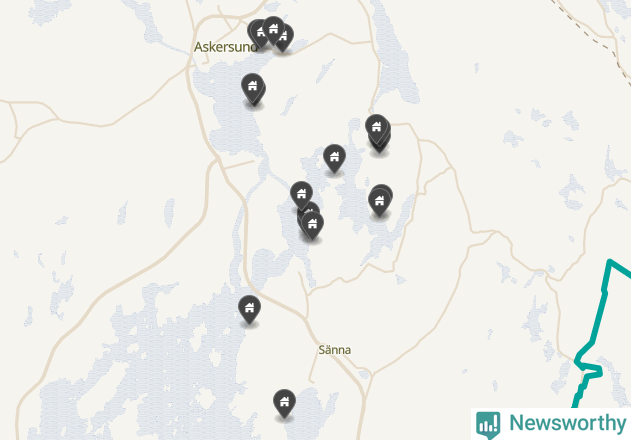 Karta över Askersunds kommun