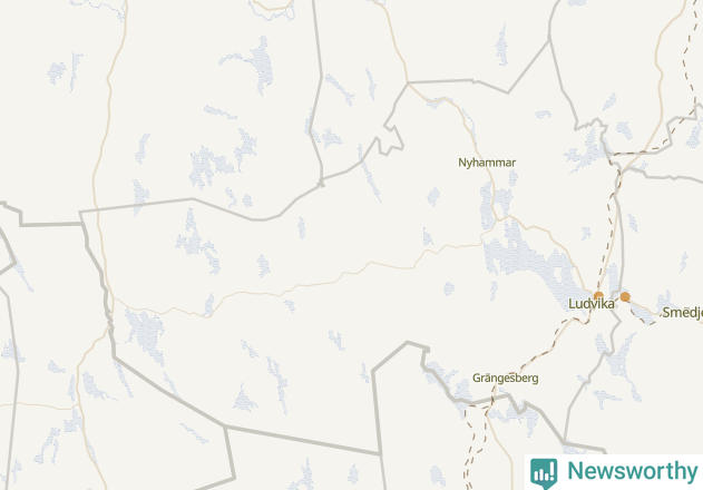 Karta över Ludvika kommun