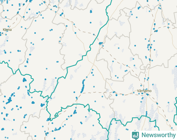 Karta över Gislaveds kommun