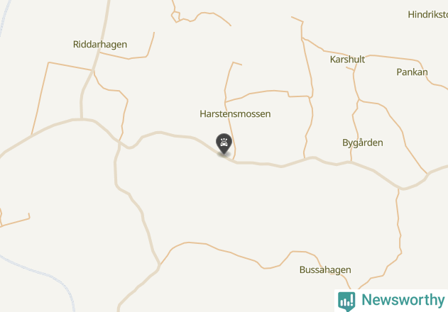 Karta över viltolyckor i Töreboda kommun