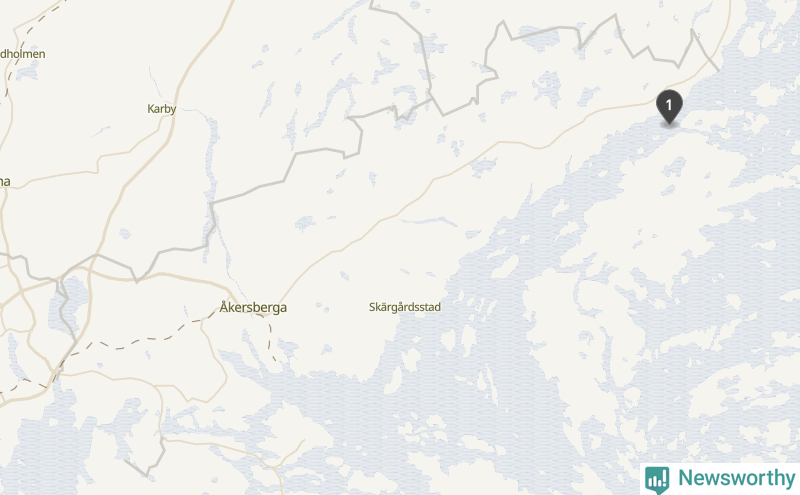 Karta över Österåkers kommun