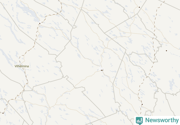 Karta över Lycksele kommun