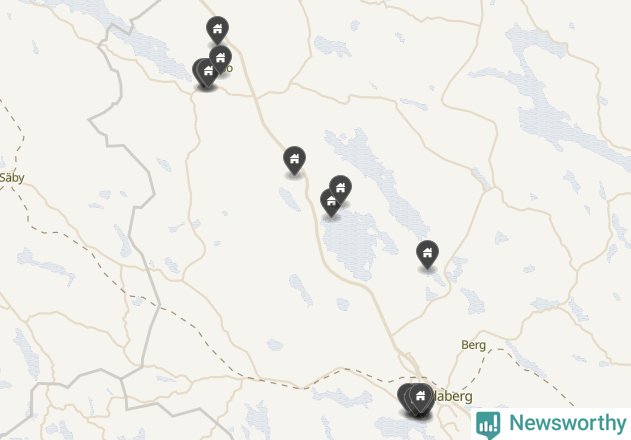 Karta över Åtvidabergs kommun