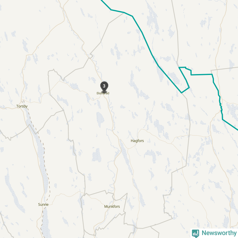 Karta över Hagfors kommun