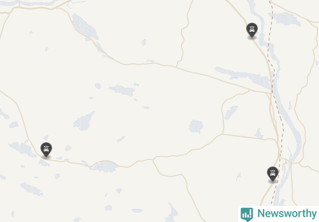 Karta över viltolyckor i Ljusdals kommun