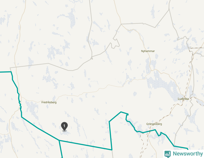 Karta över Ludvika kommun