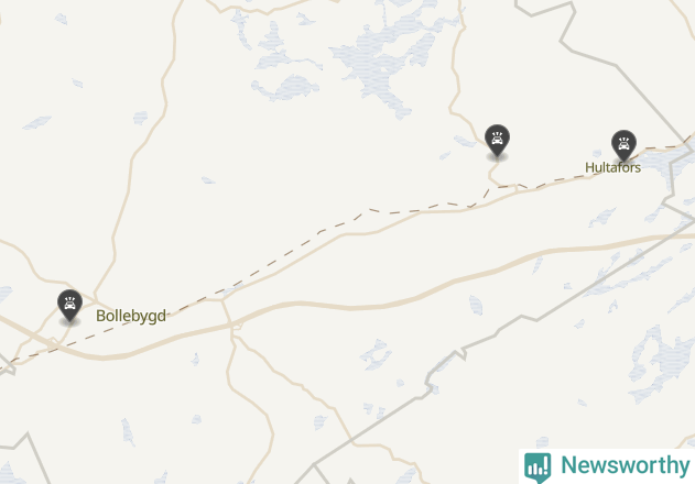 Karta över viltolyckor i Bollebygds kommun