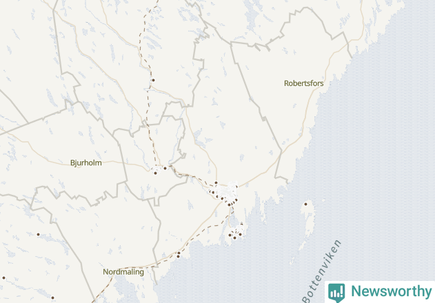 Karta över Umeå kommun