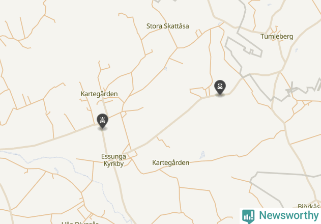 Karta över viltolyckor i Essunga kommun