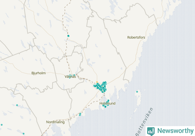 Karta över Umeå kommun