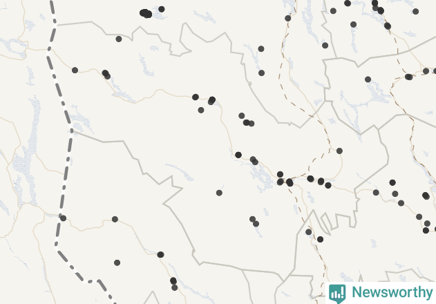 Karta över Härjedalens kommun