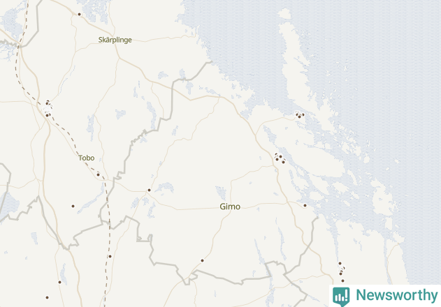 Karta över Östhammars kommun