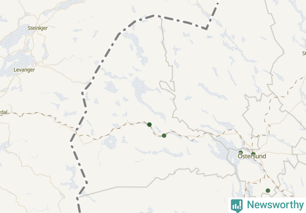 Karta över Åre kommun
