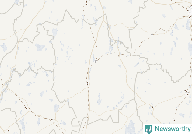 Karta över Vaggeryds kommun