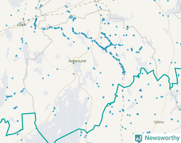 Karta över Askersunds kommun