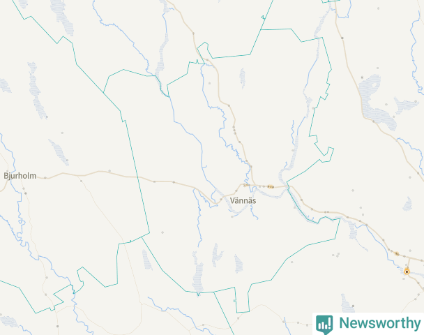 Karta över Vännäs kommun