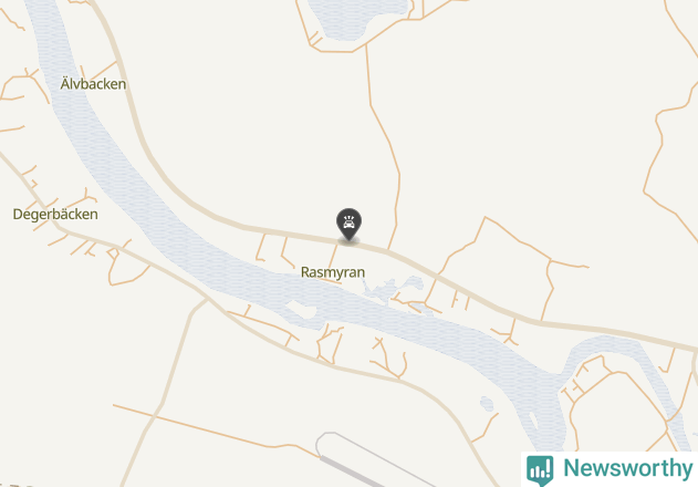 Karta över viltolyckor i Bodens kommun