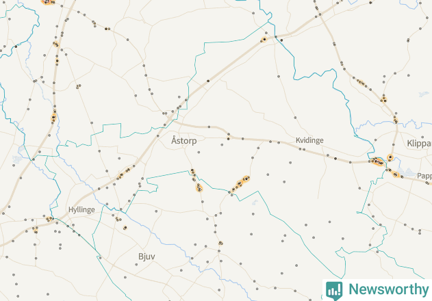 Karta över Åstorps kommun