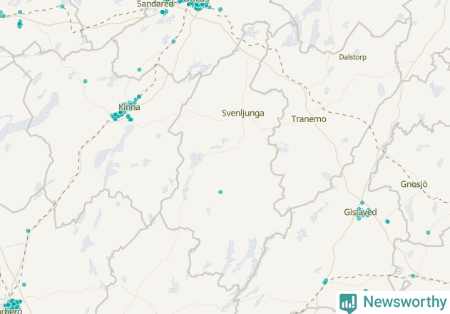 Karta över Svenljunga kommun