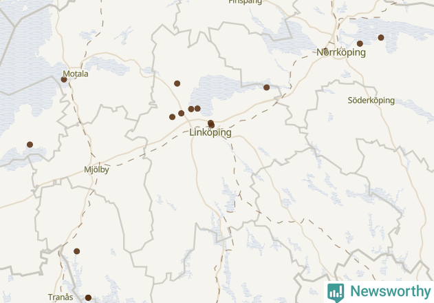 Karta över Linköpings kommun