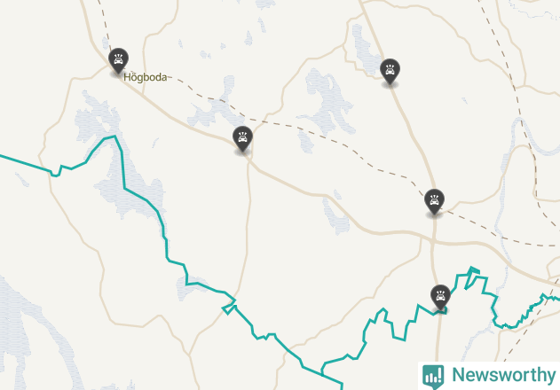 Karta över viltolyckor i Kils kommun