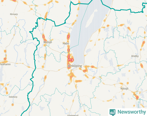 Karta över Jönköpings kommun