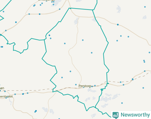 Karta över Perstorps kommun