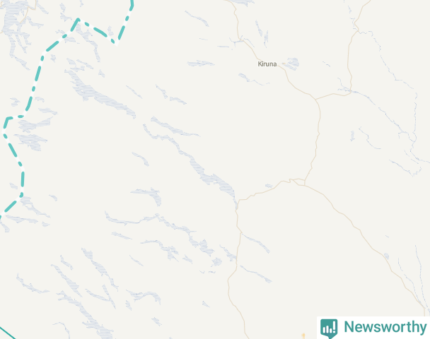Karta över Gällivare kommun