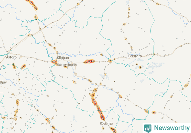Karta över Klippans kommun