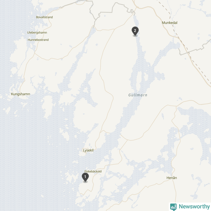 Karta över Lysekils kommun