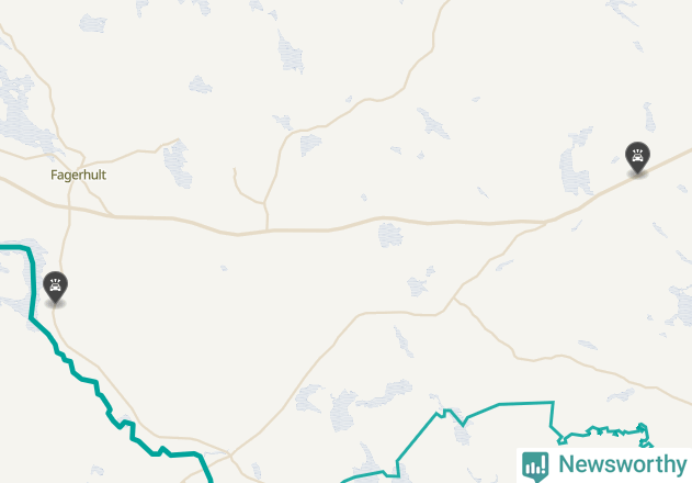 Karta över viltolyckor i Högsby kommun