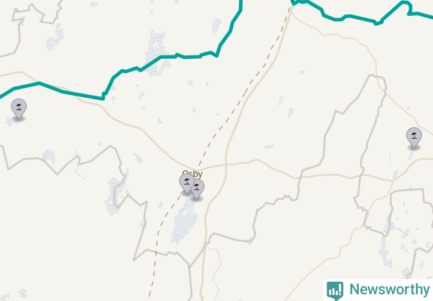 Karta över Osby kommun