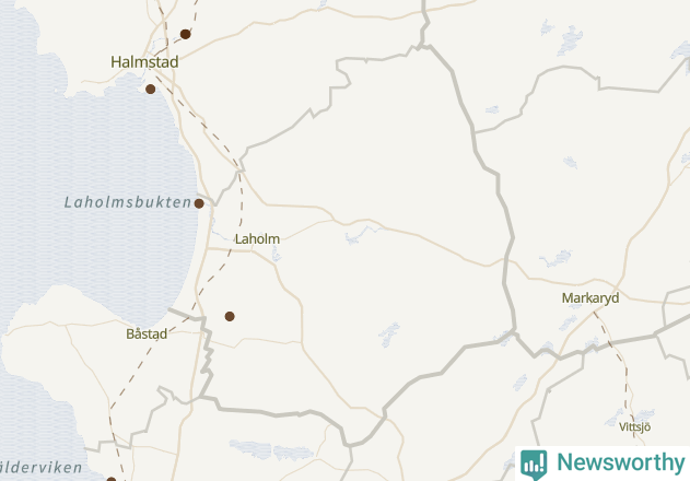 Karta över Laholms kommun
