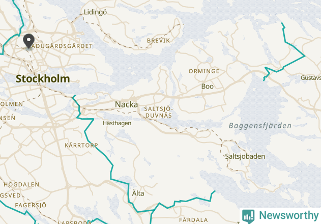 Karta över väderstationer i artikeln