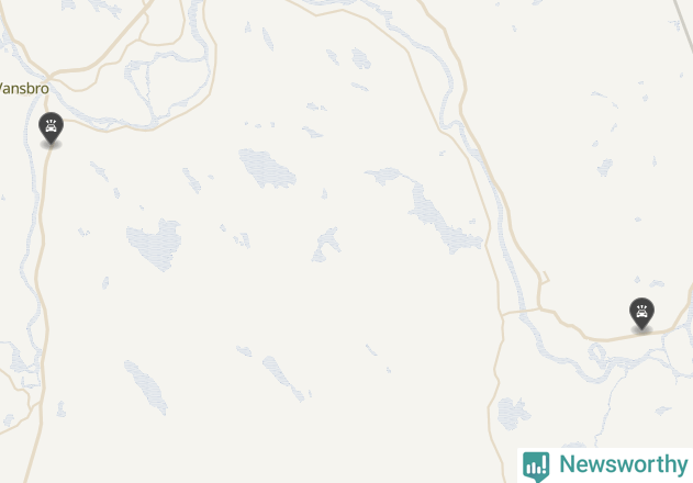 Karta över Vansbro kommun