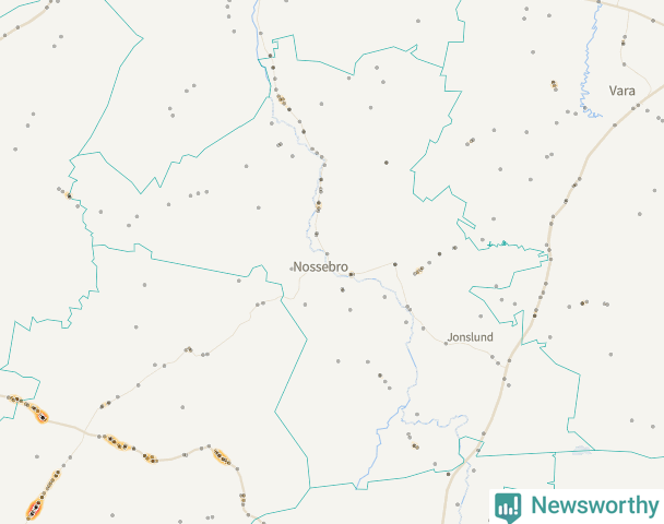 Karta över Essunga kommun