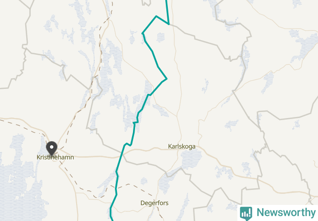 Karta över väderstationer i artikeln