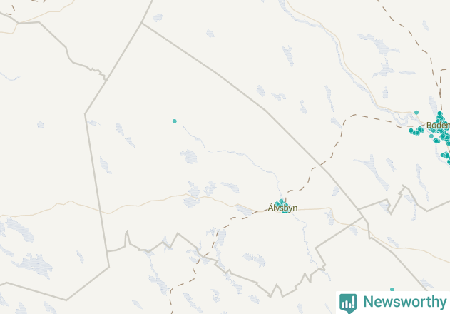 Karta över Älvsbyns kommun