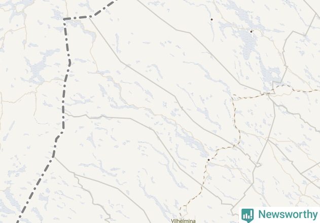 Karta över Storumans kommun