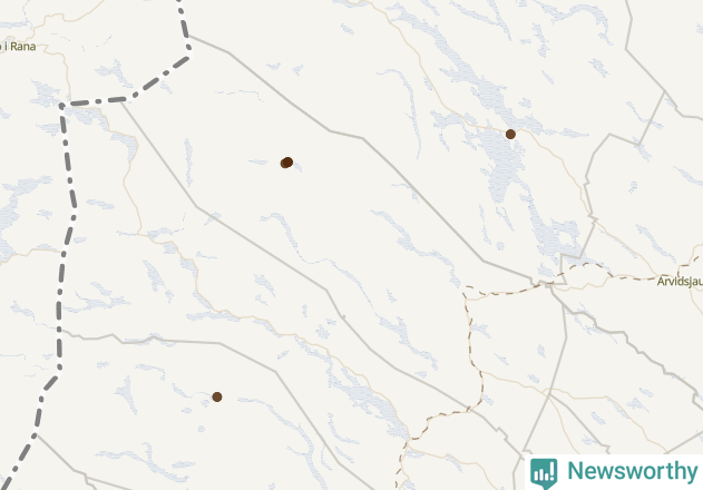 Karta över Sorsele kommun